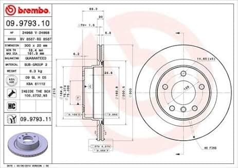 BMW DİSK E87-E90-E92-F30-F20 ARKA DELİKLİ