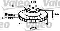 FORD TRANSIT DİSK FREN AYNASI ÖN AD2819 TRANSİT TOURNEO 2.3-16V (06-) 130PS