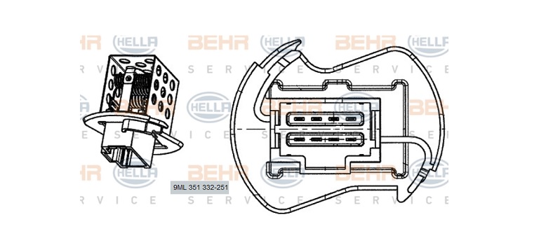 OPEL MOVANO KALORİFER REZİSTANSI 9ML351332251 MASTER-II 2.5-3.0 DCI (03-)