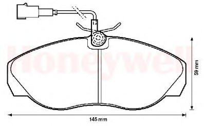 CITROEN JUMPER DİSK BALATA ÖN 573060B BOXER JUMPER 1.4 TON