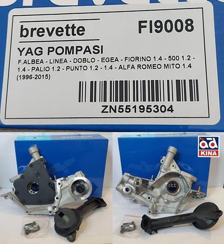 FIAT ALBEA YAĞ POMPASI FI9008 ALBEA LINEA DOBLO EGEA FIORINO 1.4 500 1.2 1.4 PALIO 1.2 PUNTO 1.2 1.4 ALFA ROMEO MITO 1.4