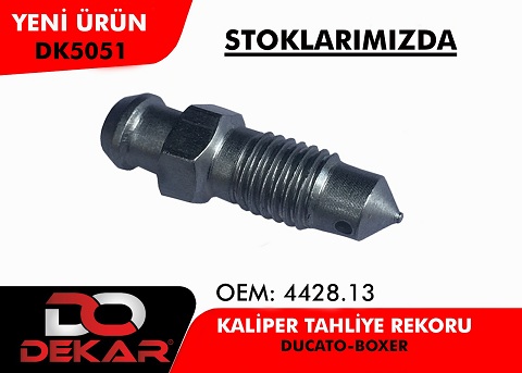 FIAT DUCATO KALİPER TAHLİYE REKORU DK5051 DUCATO BOXER