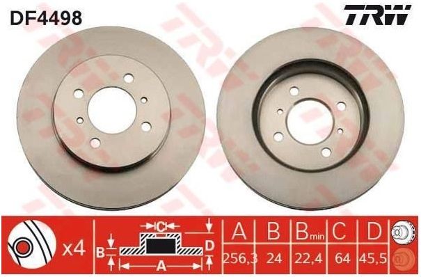 MITSUBISHI COLT DİSK FREN AYNASI ÖN FD46218 PERSONA LANCER HAVALI