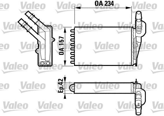 RENAULT CLIO KALORİFER RADYATÖRÜ H158 CLIO-II (98-) TÜM MODELLER