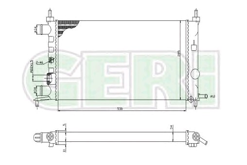 OPEL ASTRA RADYATÖR RA0200770 ASTRA-G (98-) 1.4İ 16V 1.6İ 16V KLİMALI