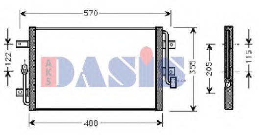 FIAT ALBEA KLİMA RADYATÖRÜ 010ABC030 ALBEA 1.2 1.6 (445X350X16)