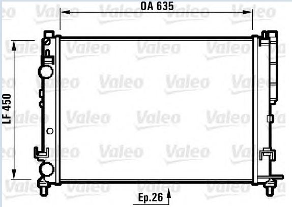 RENAULT ESPACE RADYATÖR 0550502AL LAGUNA (95-01) 1.6İ 16V 1.8İ