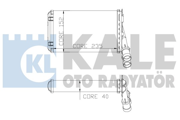 CITROEN BERLINGO KALORİFER RADYATÖRÜ 2081832 P306 PARTNER 1.4 (96-) BERLINGO 1.4 (96-)