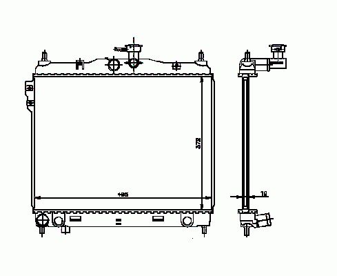 HYUNDAI GETZ RADYATÖR 346150 GETZ (03 05) 1.3 1.6 (BRAZING)