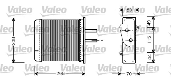 FIAT PUNTO KALORİFER RADYATÖRÜ 346370 PUNTO 1.1 1.2 1.4 1.6 1.7 (93-99)