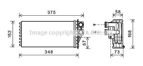 CITROEN DS5 KALORİFER RADYATÖRÜ 346485 DS5 P3008 P5008 (09-)