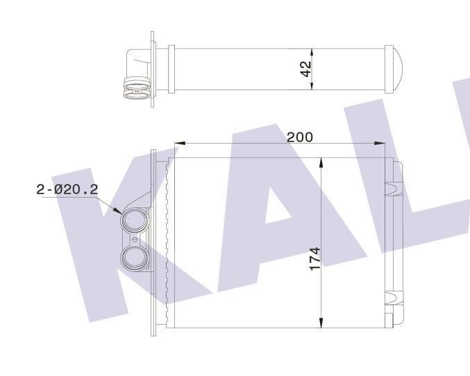 OPEL VECTRA KALORİFER RADYATÖRÜ 346695 VECTRA-B 96-02 KLİMASIZ