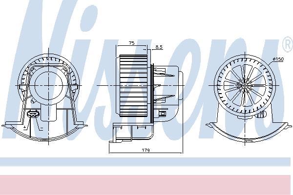 VOLKSWAGEN TRANSPORTER KALORİFER MOTORU 346945 TRANSPORTER T5