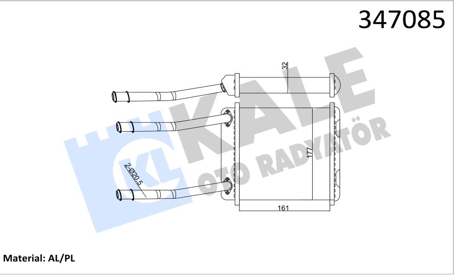 OPEL ASTRA KALORİFER RADYATÖRÜ 347085 ASTRA-F VECTRA-A