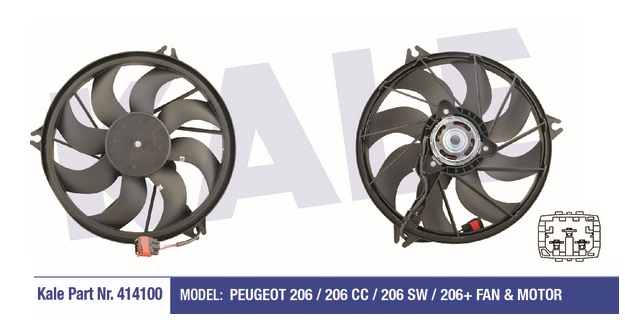 PEUGEOT P206 FAN MOTORU DAVLUMBAZLI 414100 P206 P206+