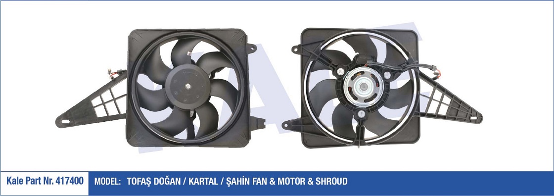 FIAT M131 DAVLUMBAZLI FAN MOTORU 417400 M131 DKS KABLOLU (160W-300MM)