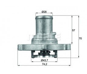 FIAT BRAVA TERMOSTAT 04325201 BRAVA PALIO SIENA MAREA 1.6İ