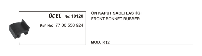 RENAULT R12 KAPUT SAÇLI LASTİĞİ ÖN 10120 R12 7700550924