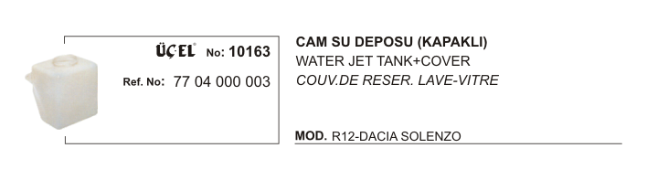 RENAULT R12 CAM YIKAMA SU DEPOSU 10163 R12 SOLENZO