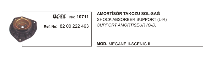 RENAULT MEGANE AMORTİSÖR TAKOZU 10711 MEGANE-II SCENIC-II