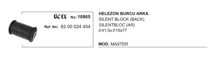 RENAULT MASTER HELEZON BURCU ARKA 10865 MASTER 8200024454