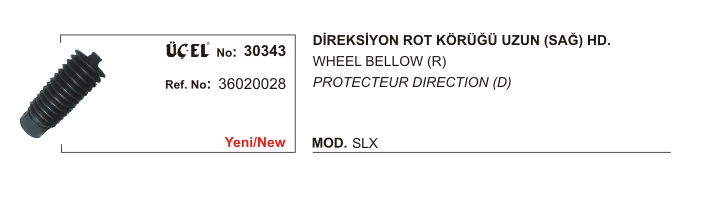 FIAT M131 DİREKSİYON ROT KÖRÜĞÜ SAĞ 30343 SLX HİDROLİK DİREKSİYON 36020028