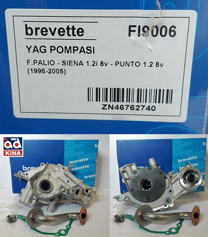 FIAT PALIO YAĞ POMPASI FI9006 PALIO SIENA 1.2İ 8V PUNTO 1.2 8V