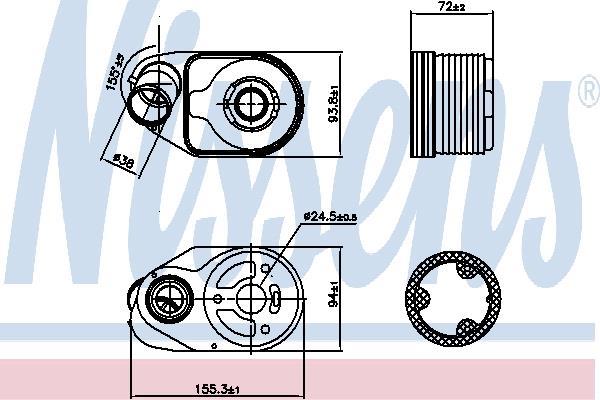 FIAT DUCATO YAĞ SOĞUTUCUSU 344530 DAILY V